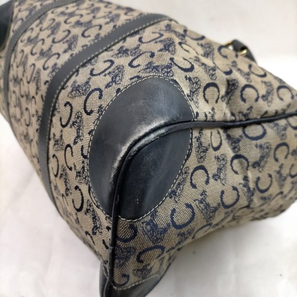 CELINE Hand Bag Navy Blue Canvas 1009719 - Picture 5 of 9